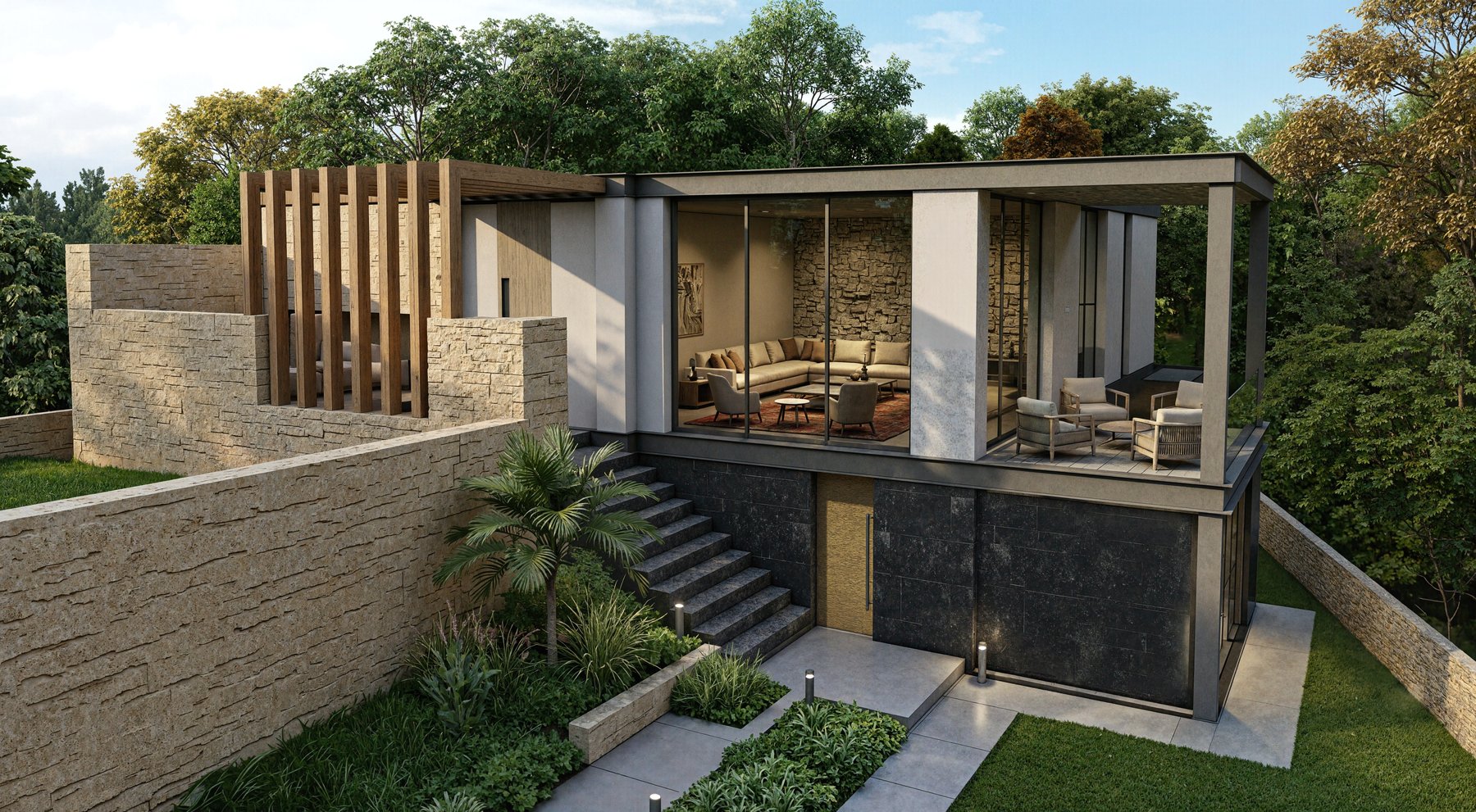 Private villa — day view